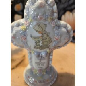Precious Moments Cross Religious Decor Reflection of His Love 1994 Enesco